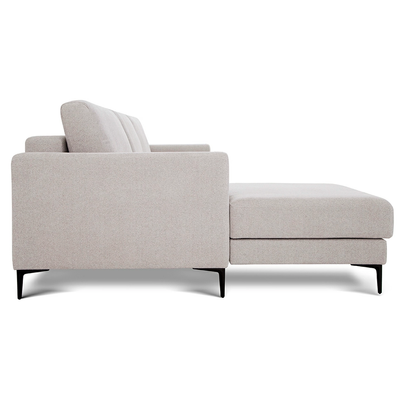 L-shape sofa Pierre Clarins 100 with metal feet