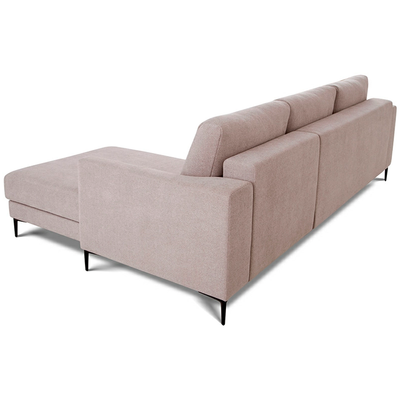 L-shape sofa Pierre Clarins 130 with metal feet