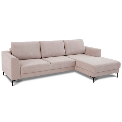 L-shape sofa Pierre Clarins 130 with metal feet