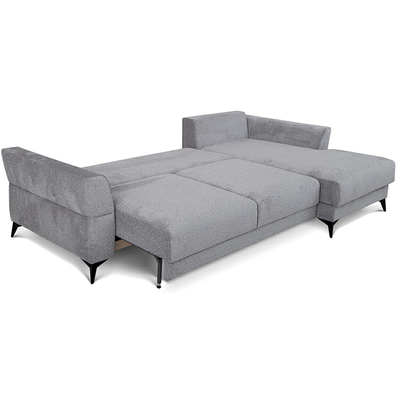 L-shaped sofa Hudson Lamas steel