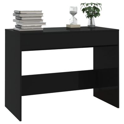 Desk Black 101x50x76.5 cm Engineered Wood