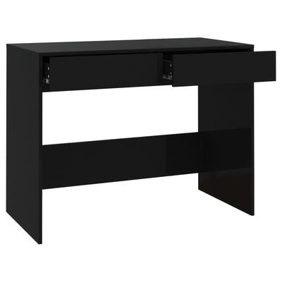 Desk Black 101x50x76.5 cm Engineered Wood