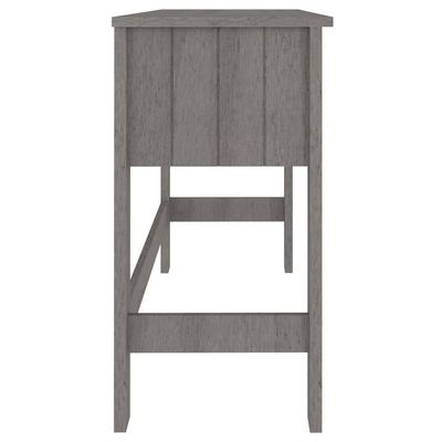 Desk HAMAR Light Grey 110x40x75 cm Solid Wood Pine