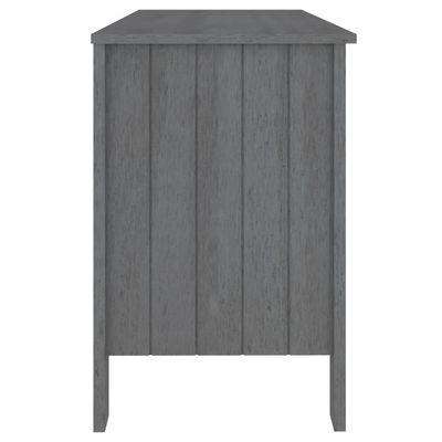 Desk HAMAR Dark Grey 113x50x75 cm Solid Wood Pine