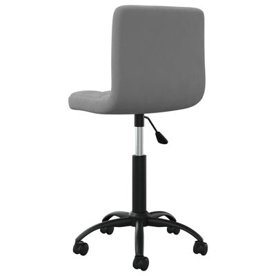 Swivel Office Chair Dark Grey Velvet