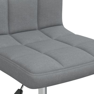 Swivel Office Chair Light Grey Fabric