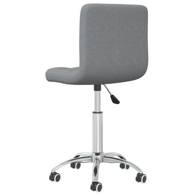 Swivel Office Chair Light Grey Fabric