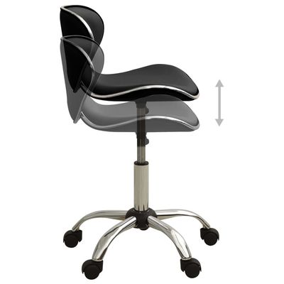 Office Chair Black Faux Leather