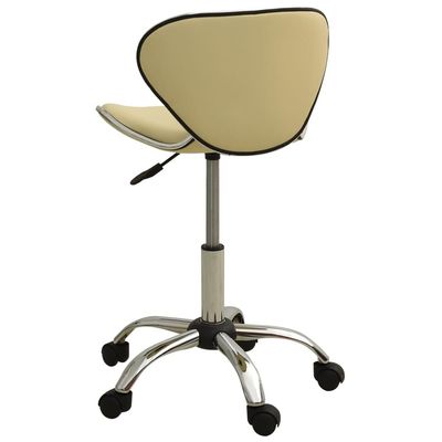 Office Chair Cream Faux Leather