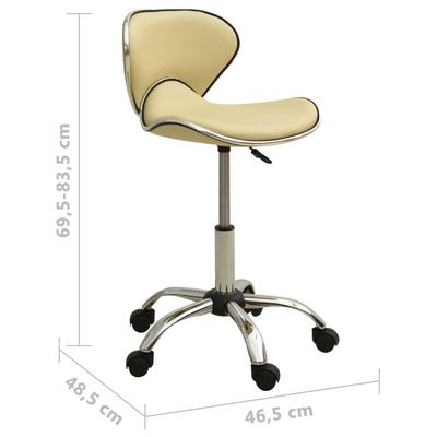 Office Chair Cream Faux Leather