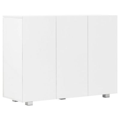 Sideboard High Gloss White 107x35x80.5 cm