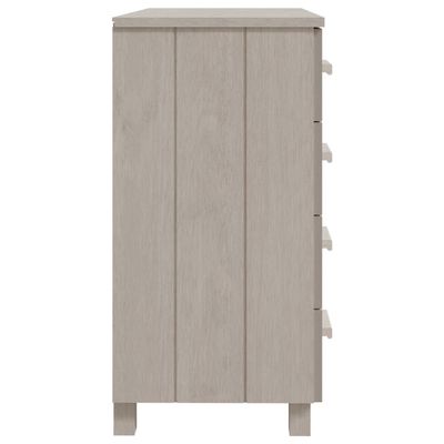 Sideboard HAMAR White 79x40x80 cm Solid Wood Pine