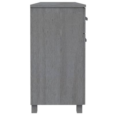 Sideboard HAMAR Dark Grey 113x40x80 cm Solid Wood Pine