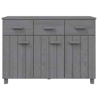 Sideboard HAMAR Dark Grey 113x40x80 cm Solid Wood Pine