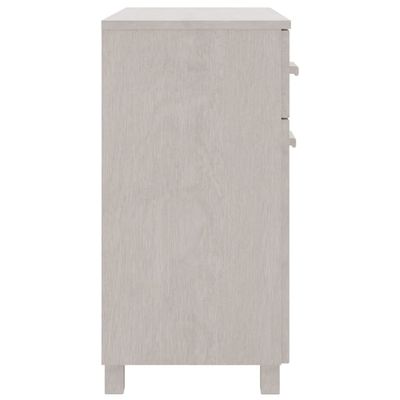 Sideboard HAMAR White 79x40x80 cm Solid Wood Pine