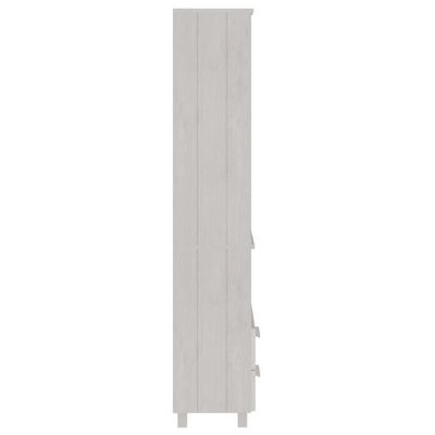 Highboard HAMAR White 60x35x180 cm Solid Wood Pine