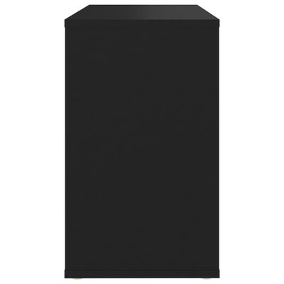 Side Cabinet Black 60x30x50 cm Engineered Wood