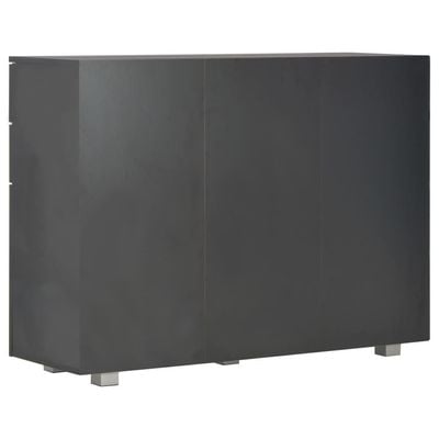 Sideboard High Gloss Black 107x35x80.5 cm