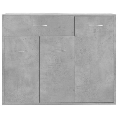 Sideboard Concrete Grey 88x30x70 cm Engineered Wood
