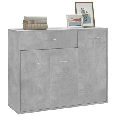 Sideboard Concrete Grey 88x30x70 cm Engineered Wood