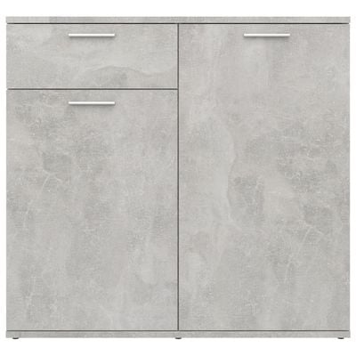 Sideboard Concrete Grey 80x36x75 cm Engineered Wood