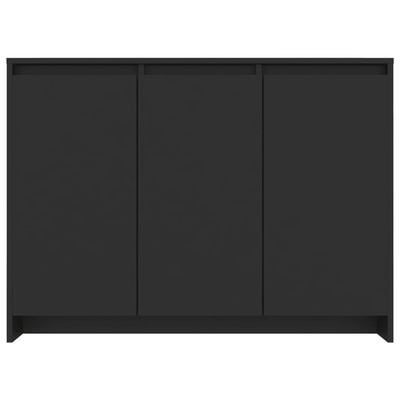 Sideboard Black 102x33x75 cm Engineered Wood