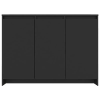 Sideboard Black 102x33x75 cm Engineered Wood