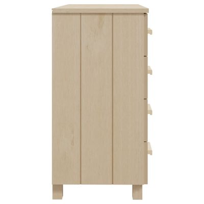 Sideboard HAMAR Honey Brown 79x40x80 cm Solid Wood Pine