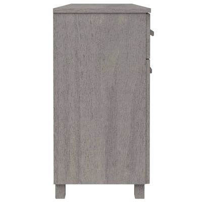 Sideboard HAMAR Light Grey 113x40x80 cm Solid Wood Pine