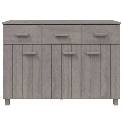 Sideboard HAMAR Light Grey 113x40x80 cm Solid Wood Pine