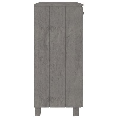 Sideboard HAMAR Light Grey 85x35x80 cm Solid Wood Pine