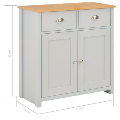 Sideboard Grey 79x35x81 cm