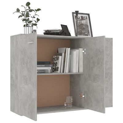 Sideboard Concrete Grey 105x30x75 cm Engineered Wood