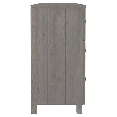 Sideboard HAMAR Light Grey 113x40x80 cm Solid Wood Pine