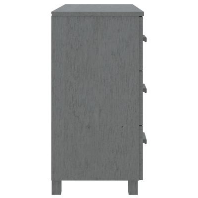 Sideboard HAMAR Dark Grey 90x40x80 cm Solid Pinewood