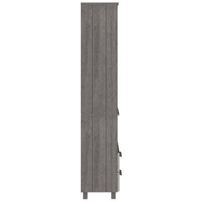 Highboard HAMAR Light Grey 60x35x180 cm Solid Wood Pine