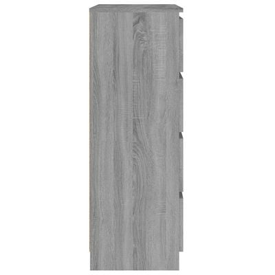 Sideboard Grey Sonoma 60x35x98.5 cm Engineered Wood