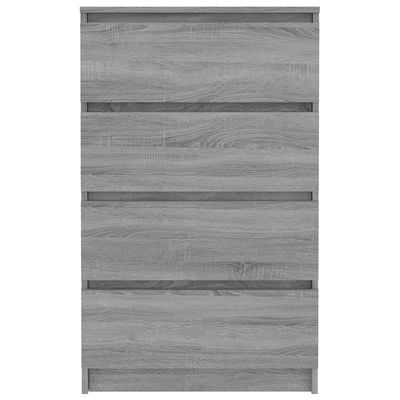 Sideboard Grey Sonoma 60x35x98.5 cm Engineered Wood