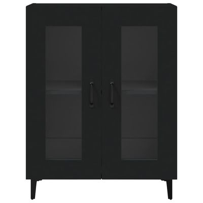 Sideboard Black 69.5x34x90 cm Engineered Wood