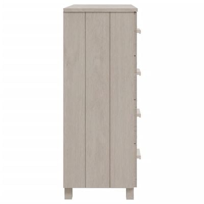 Sideboard HAMAR White 79x40x103.5 cm Solid Wood Pine