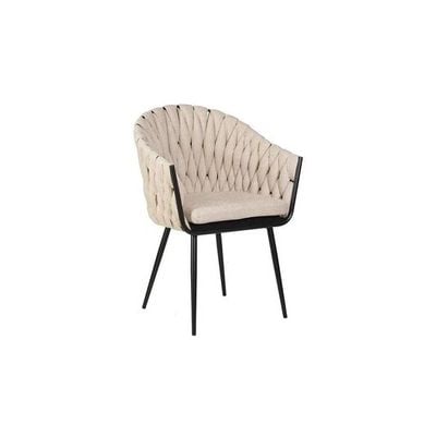 Wooden Twist Luxurious with Tufted Design Velvet Fabric Modern Cafe Dining Chair and Sturdy Metal Legs with 1 Cushion