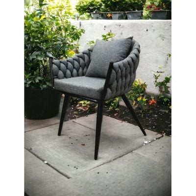 Wooden Twist Luxurious with Tufted Design Velvet Fabric Modern Cafe Dining Chair and Sturdy Metal Legs with 1 Cushion