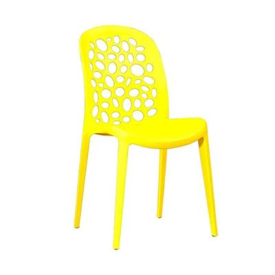 Wooden Twist Flexile Strong Modern Back Stacking Chair Stylish Dining Chair for Plastic Cafe Restaurant, Indoor & Outdoor Use
