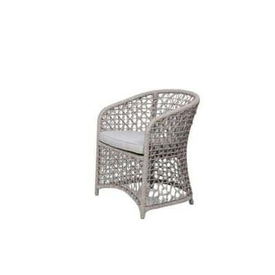 Ipanema Grey 3-Seater Arm Chair Set Aluminum Frame covered in Synthetic Rope Fiber with Side Table