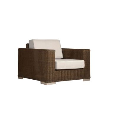 Tahiti Natural 4-seater Sofa Set Aluminum Frame covered in Sythenic Rattan with Coffee and Corner Table