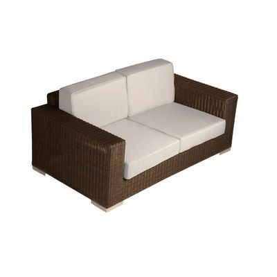 Tahiti Natural 4-seater Sofa Set Aluminum Frame covered in Sythenic Rattan with Coffee and Corner Table