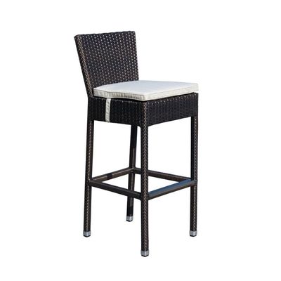 Nice Bronze 2-Seater Square Bar Table with 2 Bar Stools