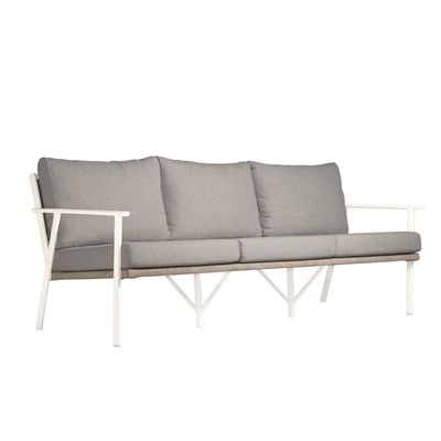 Dubai White 3-Seater Sofa