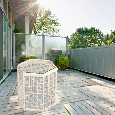 Ischia White Side Table