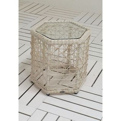 Ischia White Side Table